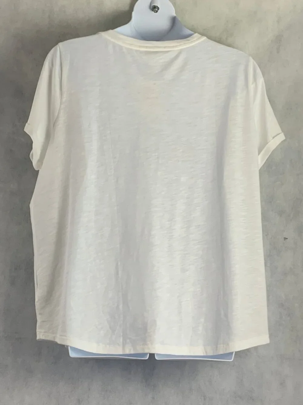 Charter Club Women's Short Sleeve Oversized Lounge Pajama Top, White, 3XL - Picture 2 of 5